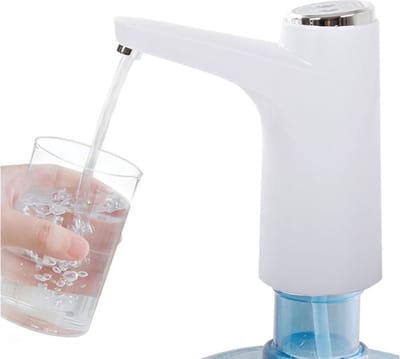 BlueTime - Elektrische Drinkwater Pomp - Oplaadbare Waterpomp Dispenser - Draagbare Gebotteld Water Dispenser - Automatische Water Dispenser - Voor Thuis, Kantoor, Buiten