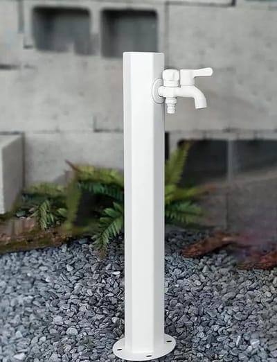 Waterkolom Buitenkraan - Hydrant Tuin - Tuin Bewateren - Zeshoekig Ontwerp - 60 cm - Natuurlijk