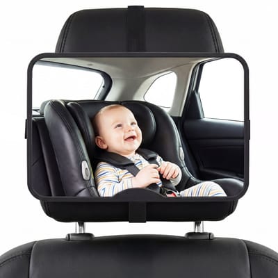 Gatson Autospiegel Baby XL - Groot, Stevig en Verstelbaar - Achterbank Spiegel Baby