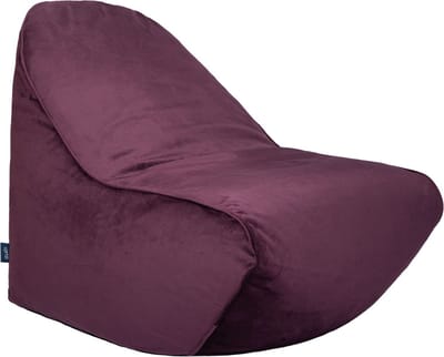 Zitzak Volwassenen - Zitzak Woonkamer - Binnen Zitzakken Lounge - Grote Zitzak Ligstoel - Hoge Rug Bean bag - Gaming Zitzak Stoel- Aubergin