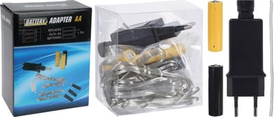 Adapter - voor 3 apparaten met 4x AA batterijen - batterijvervanger - batterij eliminator