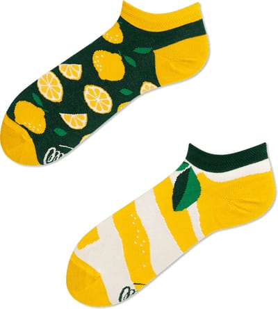 Toffe Sokken - Gekke Sokken - Leuke Sokken - The Lemons - LAAG - Maat: 35 t/m 38