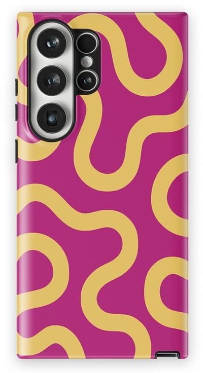 DripCase Motion Flow Tough Hoesje Samsung Galaxy S23 Ultra | Backcover met Mag | Trendy Design | Valbescherming | Candy Current