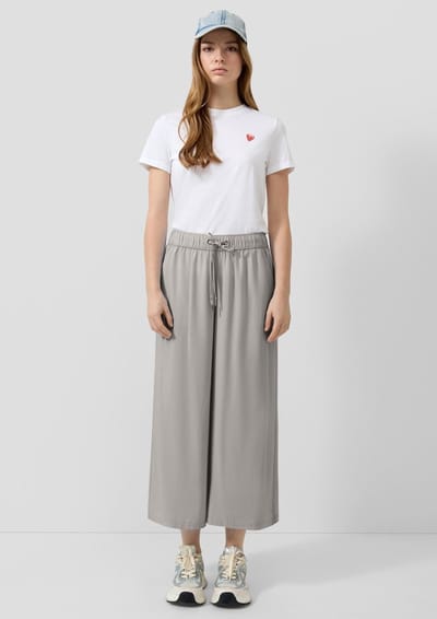 Q/S designed by - Dames broek - Maat 34 - Vrouwen - GRIJS - Viscose