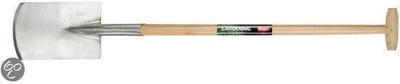 Polet Tuinspade - Gepolijst - 260/160 - Met essenhouten T-steel