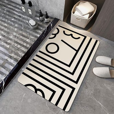 Badkamervloermat Tapijt Deurmat Deurrubber Absorberende Mat Toiletvloermat Antislipmat Deurmat 50*80cm