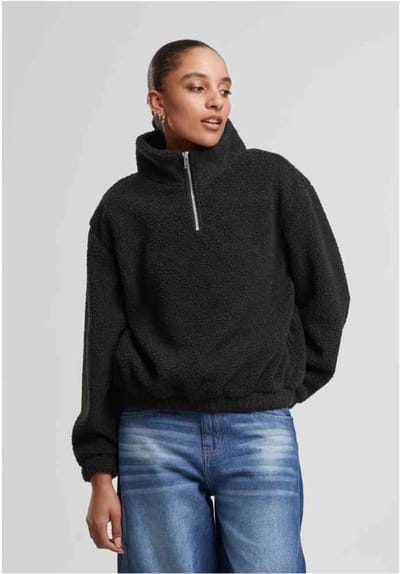 Urban Classics - Sherpa Troya Sweater/trui - XS - Zwart