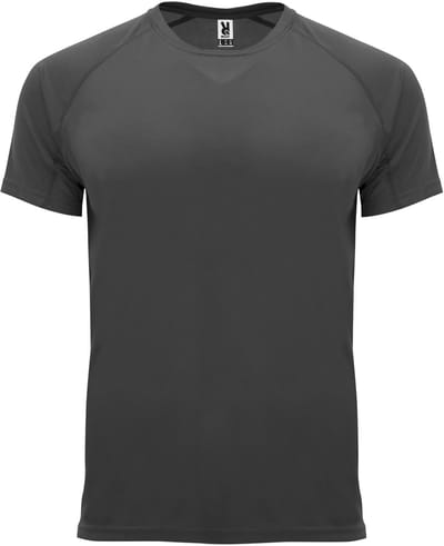 Donkergrijs 2 Pack Kinder unisex sportshirt korte mouwen Bahrain merk Roly 4 jaar 98-104