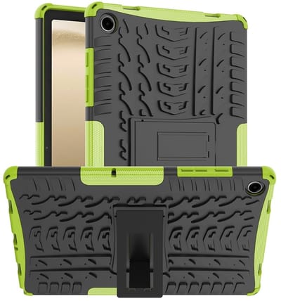 Coverup Tablethoes geschikt voor Samsung Galaxy Tab A11 Plus / Tab A9 Plus Hoesje - Rugged Kickstand Back Cover - Groen