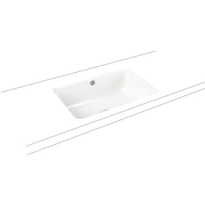 Kaldewei CAYONO undermount washbasin 3190, 59.6 x 42.6 cm 913706000001