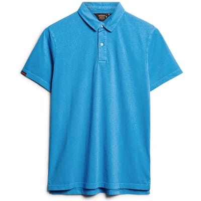Polo Shirt Korte Mouw Superdry Polo Studios Jersey bleu manches courtes