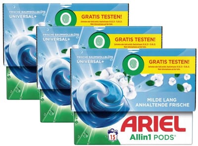 Ariel Allin1 Pods Katoenbloesem - Multipack - Wasmiddel - 45 (3x15) Wasbeurten