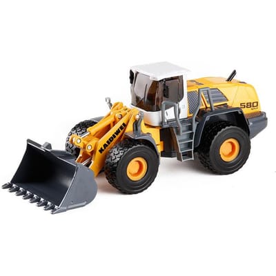 1/50 Bulldozer Wiellader Vrachtwagen Diecast Miniatuur Speelgoed Auto Model Bouwmachine Vrije Wielen Verzameling Cadeau Jongen Kinderen
