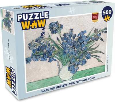 Puzzel Vaas met Irissen - Vincent van Gogh - Legpuzzel - Puzzel 500 stukjes