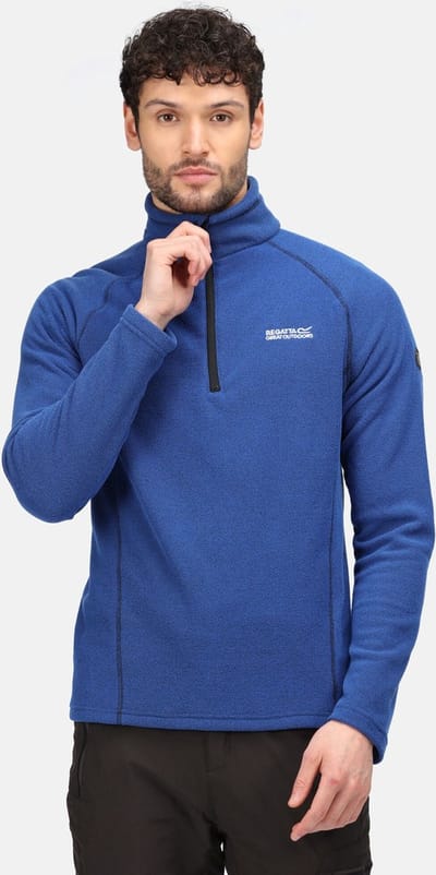 De Regatta Kenger Wandelfleece - Heren - Halve Rits - Honingraatpatroon - Koningsblauw
