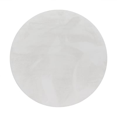 Zacht kleed Solina wit 80 cm rond