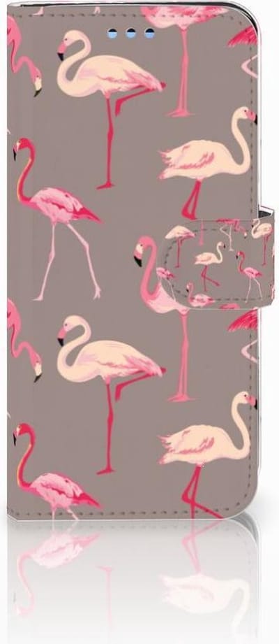 Boekhoesje voor Samsung Galaxy S9 Telefoonhoesje met Pasjes Flamingo