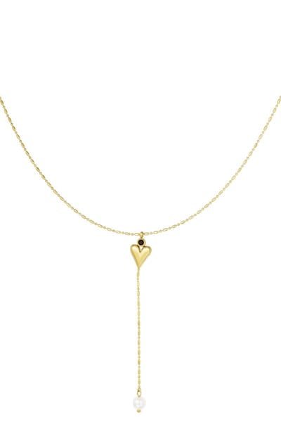 Ketting Heart & Pearl