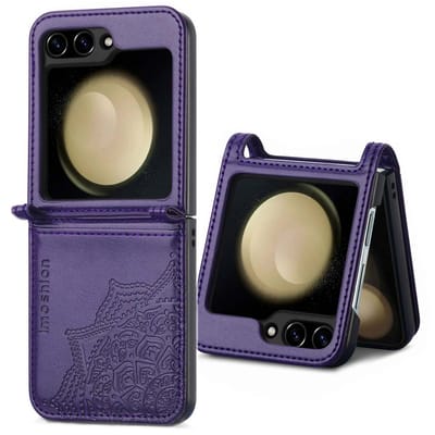 imoshion Mandala Bookcase voor de Samsung Galaxy Z Flip 5 - Paars