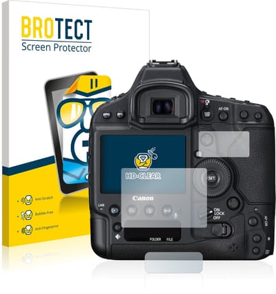 BROTECT - Screenprotector voor Canon EOS 1D X Mark II - Folie Beschermfolie transparant 2 Stuks