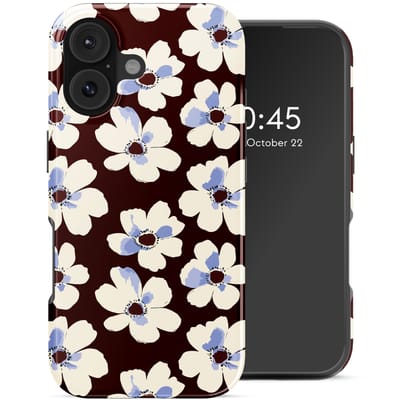 Selencia Hoesje - Geschikt voor Apple iPhone 17 - Backcover geschikt voor MagSafe - Choco Flower Pop