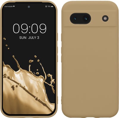 kwmobile telefoonhoesje geschikt voor Google Pixel 8a - Hoesje voor smartphone - Precisie camera uitsnede - In Bruingrijs