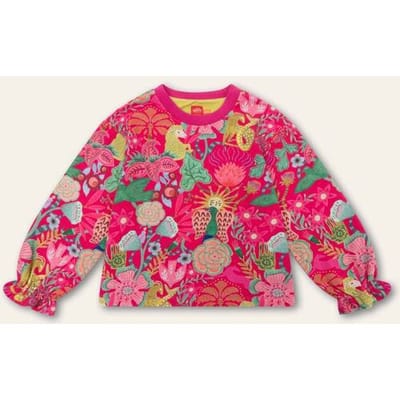 Oilily Hoossel Sweater- maat104/4yr Bright Rose