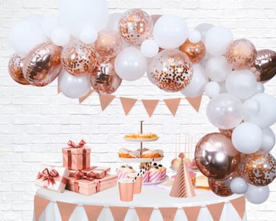 Ballonnen Decoratie Kit Rosé Goud 71 Delig - Feest Decoratie DIY Party