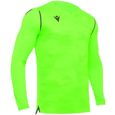 Macron Ares Keepershirt Lange Mouw Heren - Antraciet / Fluo Groen | Maat: 3XL