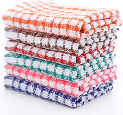 Handdoek - 6 Stuks - Wasbaar - Schoonmaakdoekjes - Gemengde stof - Decoratieve Handdoeken - Toilet Handdoek - Geschikt voor thuis en op reis - 28*40cm