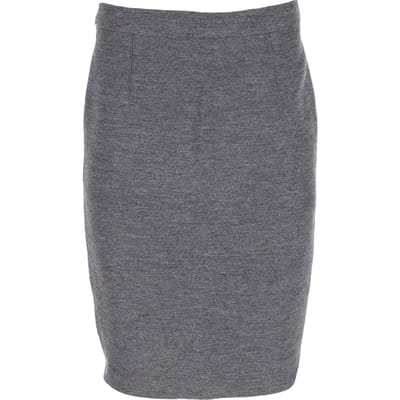Lanvin kokerrok van grijze wol