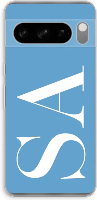 Gepersonaliseerd - Case Company® - Hoesje geschikt voor Google Pixel 8 Pro hoesje - Monogram N°2 - Soft Cover Telefoonhoesje - Bescherming aan alle Kanten en Schermrand
