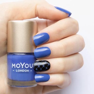 MoYou London Stempel Nagellak - Stamping Nail Polish 9ml. - Blue Velvet