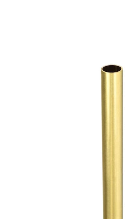 Allecto - Messing Ronde Buis - Naadloze Pijp - Koper - Buizenstelsel - Geschikt voor DIY-projecten - 300mm Lengte