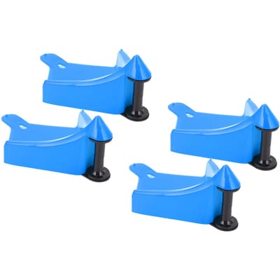 4 Stuks Bandenslangbeschermer Plastic Voorkomt Vastlopen Vermijdt Haken Slijtvast Bandenslangroller blauw