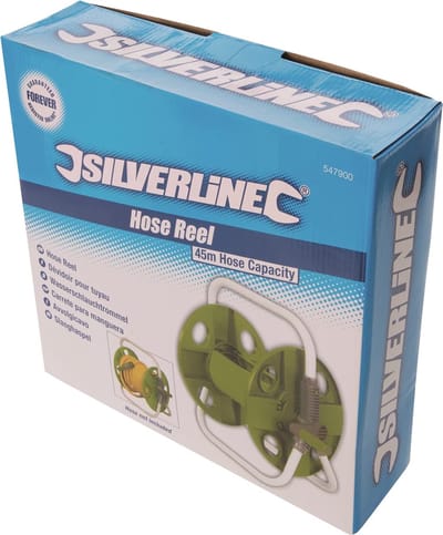 Silverline Lichtgewicht slanghaspel - 45 meter capaciteit - roestbestendig - anti-kink ontwerp