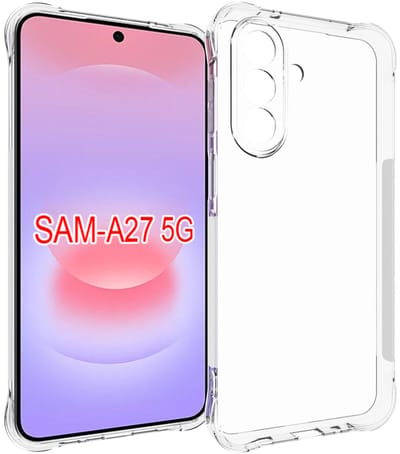 MobyDefend Hoesje - Geschikt voor Samsung Galaxy A27 - Transparante Shockproof TPU Backcover - Verstevigde Hoeken - Volledig Doorzichtig