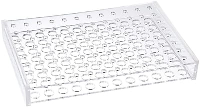 Acryl Testbuis Houder voor Laboratorium, Geschikt voor 1 ml en 2 ml Tubes, Duidelijk, 96 Compartimenten, Duurzaam en Functioneel