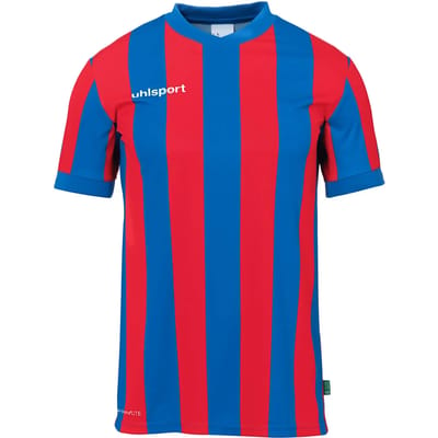 Uhlsport Stripe 2.0 Shirt Korte Mouw Kinderen - Royal / Rood | Maat: 116