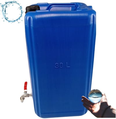 Anwicar Jerrycan voor Water - 30 L - Watercontainer met Kraantje en Dop - Waterdispenser Camping - Blauw