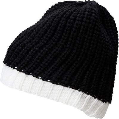 Myrtle Beach - Unisex Wintersport Muts (Zwart/Wit)