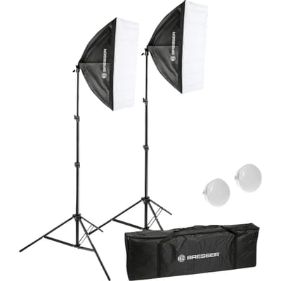 Bresser Fotostudioset - BR225B LED - Continulicht incl. Daglichtlampen