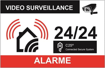 Afschrikkende Stickers voor Woningbeveiliging - Set van 10