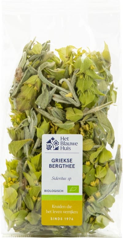 Griekse bergthee (Sideritus sp.), biologisch, Het Blauwe Huis, 15 gram