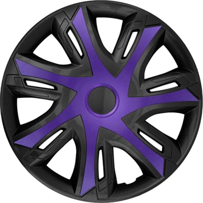 NRM - Wieldoppen | N-Power 15' bicolor zwart/paarse wieldoppen 4 st.