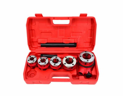 Awtools AW20612 - Buisdraadsnijset - 3/8" tot 1-1/4" - Ergonomische Grijpknuppel - Duurzaam Gietijzer