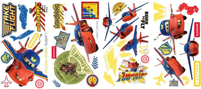 Disney - Planes - Vliegtuigen - Muurstickers - Wanddecoratie - 44delig - vinyl.