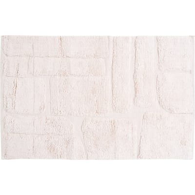 Badmat Bibi - Natural 50 x 80 cm - Zachte Katoenen Badmat met Antislip