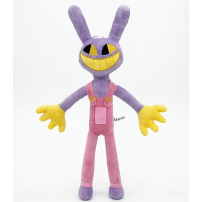 25cm Grappige Dienstmeid Jax Pluche Konijn Pop met Pistool Zacht Knuffeldier Geweldige Digitale Pop Circus Cartoon Speelgoed Voor Kinderen Cadeau gray