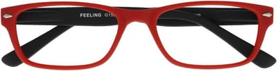 Leesbril - Leeshulpmiddel - Comfortabel Lezen - Soft-touch Oppervlak - +1.00 Dioptrie - Rood-Zwart